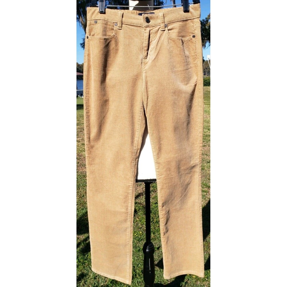 NWT Talbots Heritage Women's Corduroy Pants in Tan Straight Leg Size 4 New w/Tag